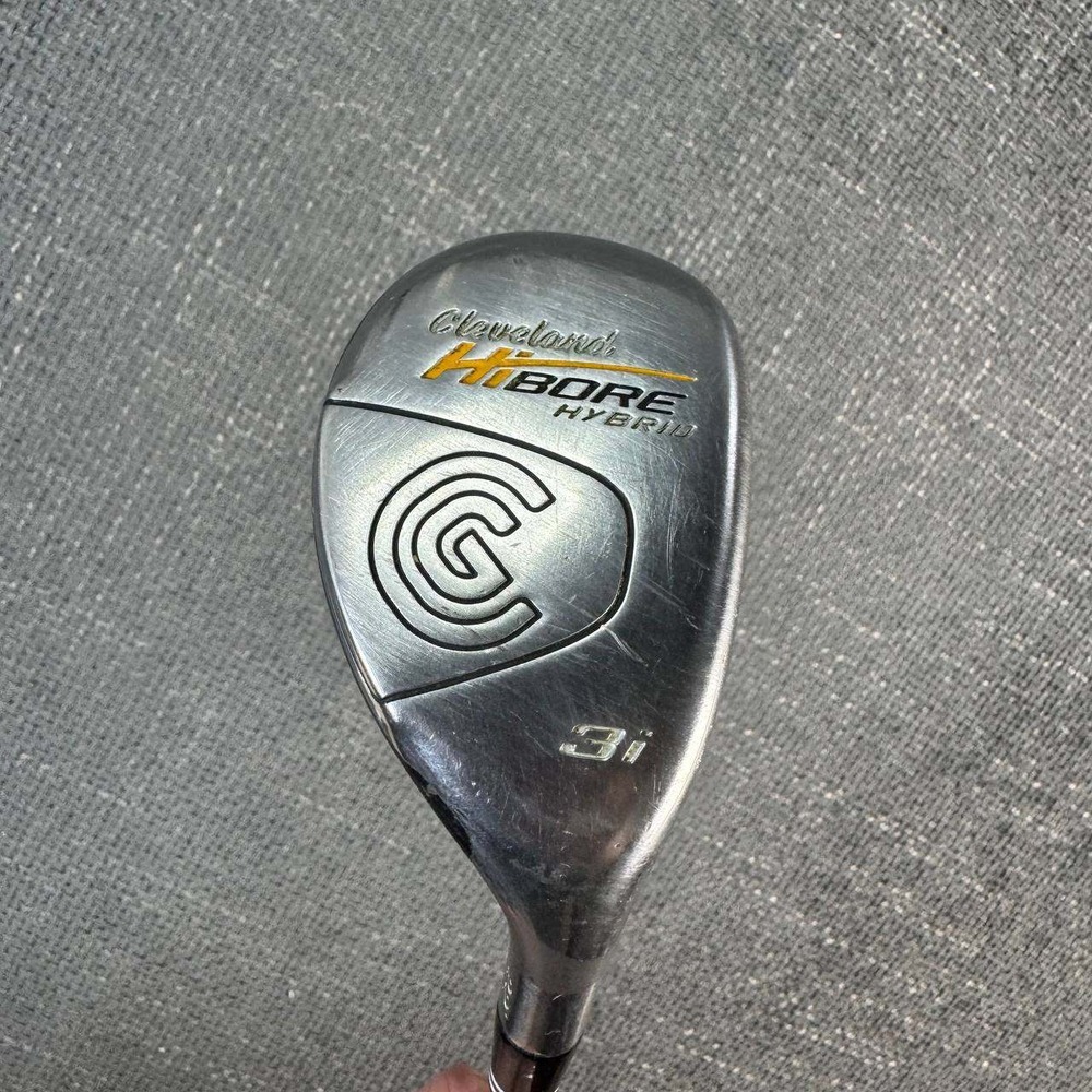 Cleveland HiBore Hybrid 3i Mens Right Hand Steel Stiff Flex Silver Black